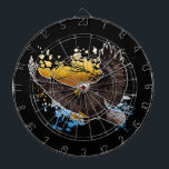 Cible De Fléchettes Aigle de Bald<br><div class="desc">Conception originale d'un aigle chauve. Création à l'aide de crayons,  stylos et numériquement colorés.</div>