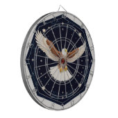 Cible De Fléchettes Aigle volant sur fond étoilé (Devant gauche)