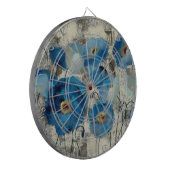 Cible De Fléchettes Aigue-marine florale (Devant gauche)