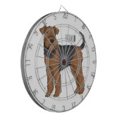 Cible De Fléchettes Airedale terrier dog cartoon (Devant gauche)