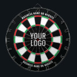 Cible De Fléchettes Ajouter votre logo<br><div class="desc">Ajoutez votre propre logo et texte à ce tableau de bord pour y accrocher votre établissement. Cliquez sur l'image de changement pour placer votre logo qui remplira le cercle intérieur du tableau de bord. Un .png d'une version blanche de votre logo commercial aurait l'air très cool.</div>