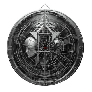 Cible De Fléchettes Album, 3d, plein disque dur, noir, blanc, abstrait