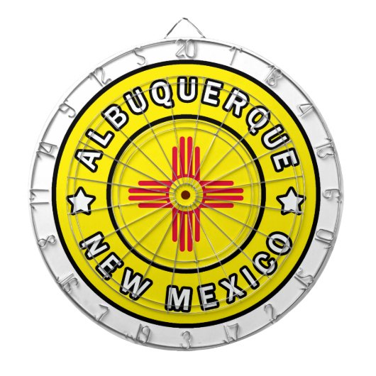Cible De Fléchettes Albuquerque Nouveau-Mexique (Devant)