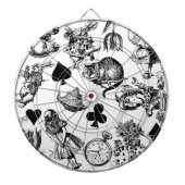 Cible De Fléchettes Alice White Rabbit Wonderland Cheshire Cat (Devant)