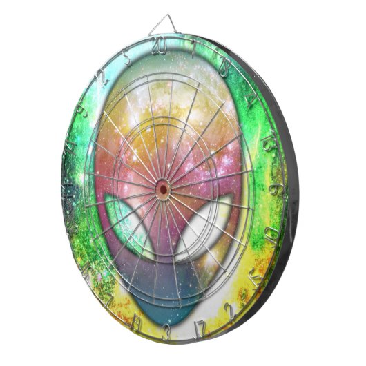 Cible De Fléchettes Alien spatial (Devant droit)