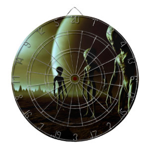 Cible De Fléchettes ALIENS gris SF sur la planète Alien (1)