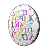 Cible De Fléchettes Alphabet (Devant droit)