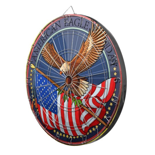 Cible De Fléchettes American Eagle Day (Devant droit)