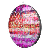 Cible De Fléchettes American Flag Art Grunge #4 (Devant droit)