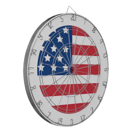 Cible De Fléchettes “American Flag” Dart Board (Devant gauche)