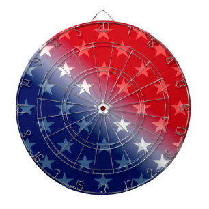 Cible De Fléchettes amérique patriotique rouge blanc bleu