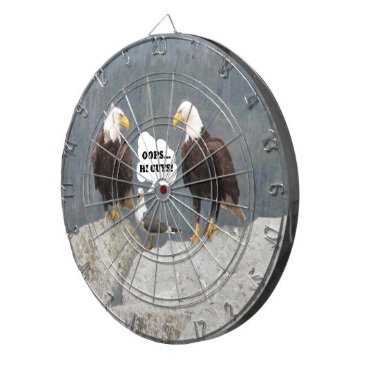 Cible De Fléchettes Amusants aigles et mouettes (Devant droit)