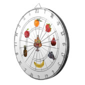 Cible De Fléchettes Ananas, Orange, Poire, Pomme, Fruits de raisins (Devant droit)