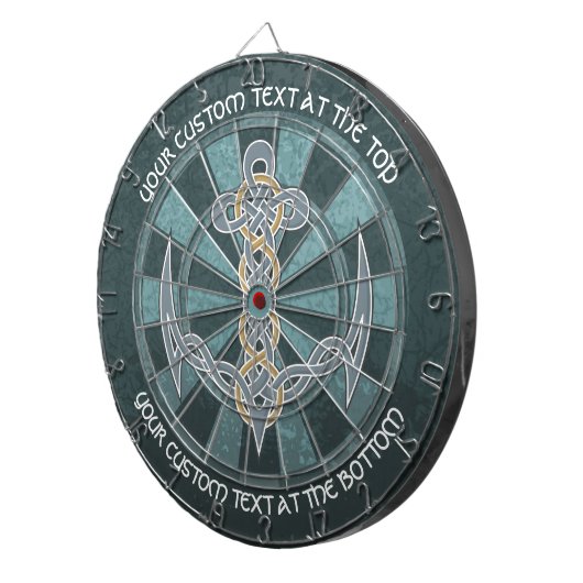 Cible de flechettes Ancre celtique (Devant droit)