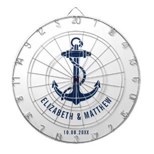Cible De Fléchettes Ancre de bateau de maison de plage personnalisée p