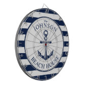 Cible De Fléchettes Ancre Nautical Theme Beach House (Devant gauche)