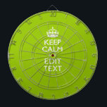 Cible De Fléchettes Android Green Keep Calm Have Your<br><div class="desc">Your Keep Calm saying on a fine custom android green accent color style decor. A personalized Keep Calm Style saying on a un of a enfant vend. Humorous or whimsical on your creative words on two editable lines of text. Remember to use CAPITAL letters for best results Use the link...</div>