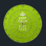 Cible De Fléchettes Android Green Keep Calm Have Your<br><div class="desc">Your Keep Calm saying on a fine custom android green accent color style decor. A personalized Keep Calm Style saying on a un of a enfant vend. Humorous or whimsical on your creative words on two editable lines of text. Remember to use CAPITAL letters for best results Use the link...</div>