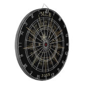 Cible De Fléchettes Année noire Monogramme de la Lune solaire céleste (Devant gauche)