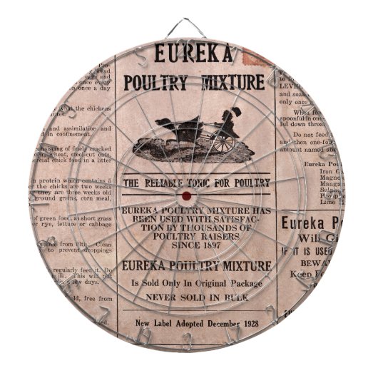 Cible De Fléchettes Antique Canister Feed (Devant)