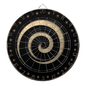 Cible De Fléchettes Antique Gold Spiral Régulation