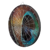 Cible De Fléchettes Antique Hues Peacock Feather Eye (Devant droit)