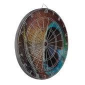 Cible De Fléchettes Antique Hues Peacock Feather Eye (Devant gauche)