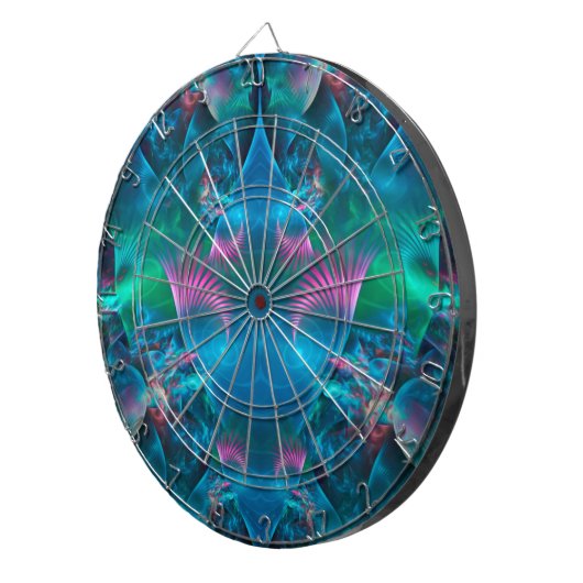 Cible De Fléchettes Apophyse Abstraite Fractale III (Devant droit)