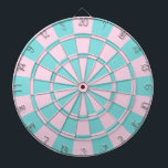 Cible De Fléchettes Aqua Et Rose<br><div class="desc">Aqua Et Cible de flechettes Rose</div>