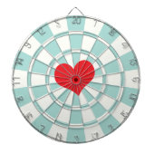 Cible De Fléchettes Aqua ROUGE et blanc de COEUR (Devant)