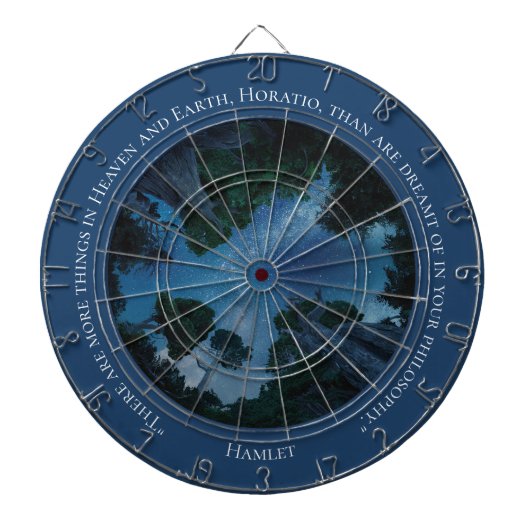 Cible De Fléchettes Aquarelle bleu moderne Texte Devis tendance (Devant)