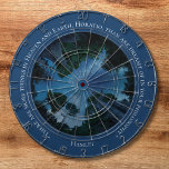 Cible De Fléchettes Aquarelle bleu moderne Texte Devis tendance<br><div class="desc">Immergez-vous dans un mélange unique de design moderne et de littérature classique avec ce tableau de fléchettes sur le thème de Shakespeare. La pièce est dotée d'une palette de couleurs bleues profondes, accentuée d'un ciel nocturne d'aquarelle enchanteur, où des étoiles subtiles scintillent contre la toile sombre. La typographie élégante s'enroule...</div>