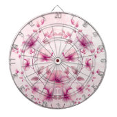 Cible De Fléchettes Aquarelle Fleurs roses Dartboard (Devant)