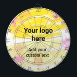 Cible De Fléchettes Aquarelle jaune simple ajouter votre logo texte pe<br><div class="desc">CONCEPTION</div>