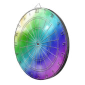 Cible De Fléchettes Aquarelles Rainbow (Devant droit)