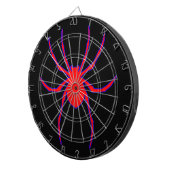 Cible De Fléchettes Araignée rouge Tableau noir (Devant droit)