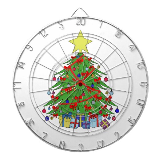 Cible De Fléchettes Arbre de Noël (Devant)