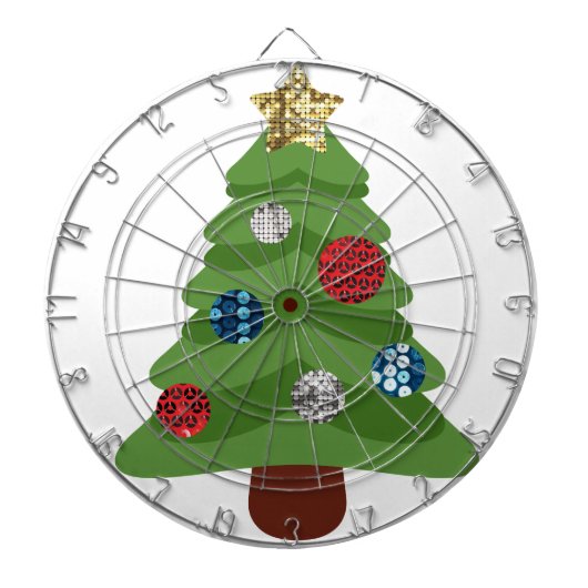 Cible De Fléchettes arbre de noël émoji (Devant)