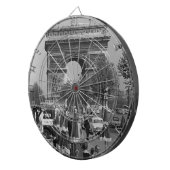 Cible De Fléchettes Arche triomphale vintage France Paris (Devant droit)