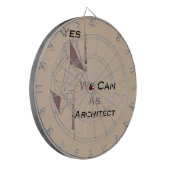 Cible De Fléchettes architecture, design moderne, art géométrique, noi (Devant gauche)