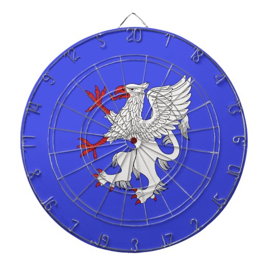 Cible De Fléchettes Argent Griffin Rampant (Devant)