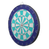 Cible de flechettes : Argent Léger, Turquoise Et M (Devant droit)