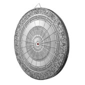 Cible De Fléchettes Argent Parties scintillant Dartboard (Devant droit)