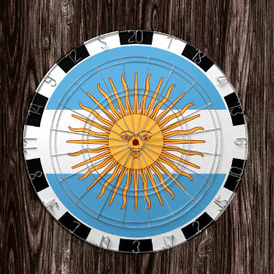 Cible De Fléchettes Argentine Dartboard & Argentino Drapeau / jeu