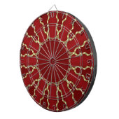 Cible De Fléchettes Armoire décorative rouge or (Devant droit)