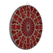 Cible De Fléchettes Armoire décorative rouge or (Devant gauche)