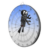 Cible De Fléchettes Arrière - plan Black Flying Robot Blue Sky (Devant droit)