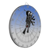 Cible De Fléchettes Arrière - plan Black Flying Robot Blue Sky (Devant gauche)