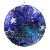 Cible De Fléchettes Arrière - plan spatial avec étoiles (Devant)