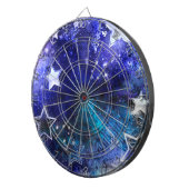 Cible De Fléchettes Arrière - plan spatial avec étoiles (Devant droit)